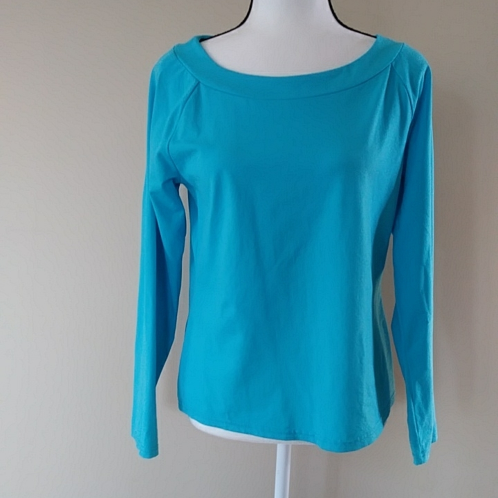 Multiplicity Stretch Lightweight Top S Turquoise